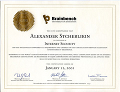 Internet Security - Master (BrainBench)