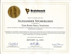 Unix Korn Shell Scripting - Master (BrainBench)