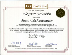 Master Unix Administrator (TekMetrics)